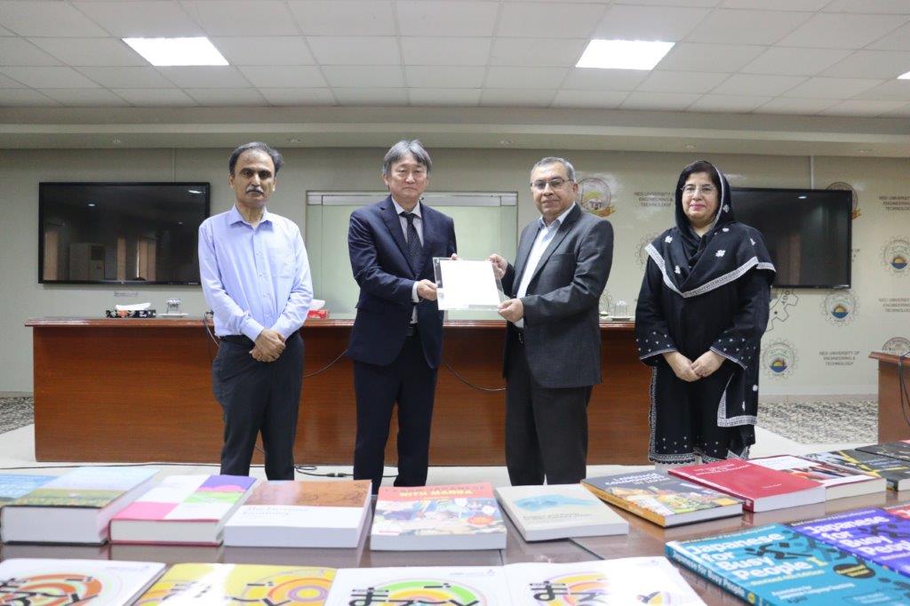 Japan Consulate Donates 65 Books to NED University Under Read Japan Project